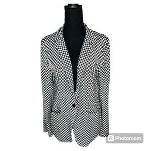 Betabrand Cats tooth blazer Size XL